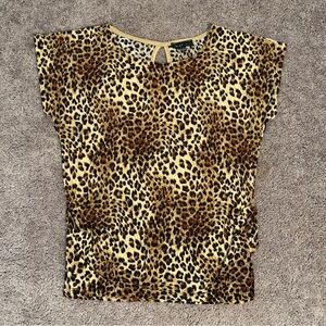 Leopard Print Women's Blouse